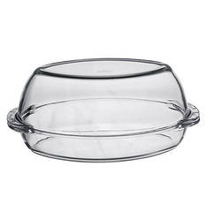 Каструля овальна з кришкою Borcam 33х19х12см скляна Pasabahce 59062
