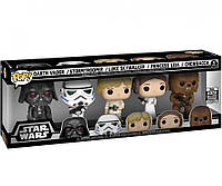 Фигурки Funko Star Wars Darth Vader, Stormtrooper, Luke Skywalker, Leia, Chewbacca 5 Pack (Galactic Convention