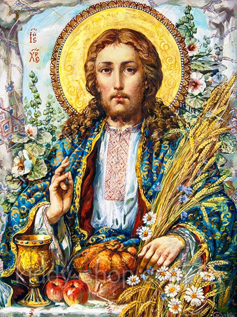 Алмазна вишивка. Картина на підрамнику "Ісус Христос. Худ. Охапкін" , розмір 40х50см