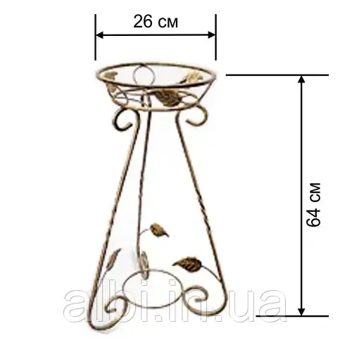 Кована підставка для квітів, підставка для рослин металева, підставка з металу К-013