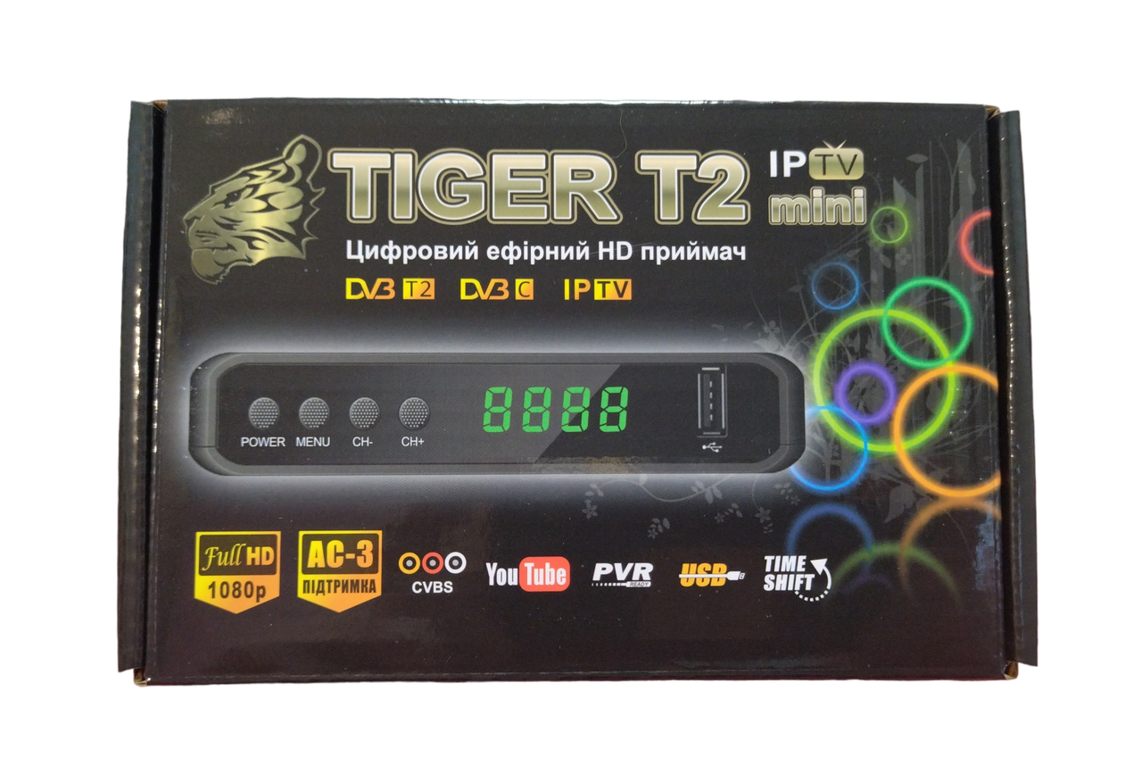 Цифровий тюнер Т2 Tiger T2 IPTV mini