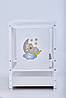 Дитяче ліжечко для новонароджених Карина маятник/ящик/відкидна боковина біла, фото 4