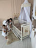 Ліжечко для малюка з маятником Каріна 2 слонова кістка, фото 4