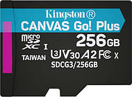 Карта пам'яті Kingston microSDXC 256GB Canvas Go+ U3 V30 (SDCG3/256GBSP)