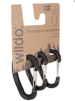 Набор 3 карабина тактические Черные Wildo ACCESSORY CARABINER SET SCHW. (15920102)-(89611)