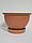 Горщик Теракота, 1,5 л глиняний / вазон для квітів, кімнатних (домашніх) рослин, (з червоної глини), фото 7