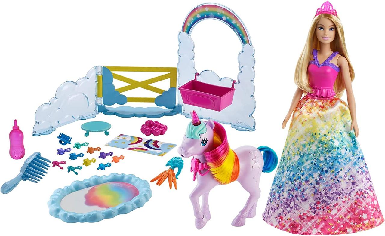 Лялька Барбі Дрімтопія Barbie Dreamtopia Догляд за єдинорогом GTG01