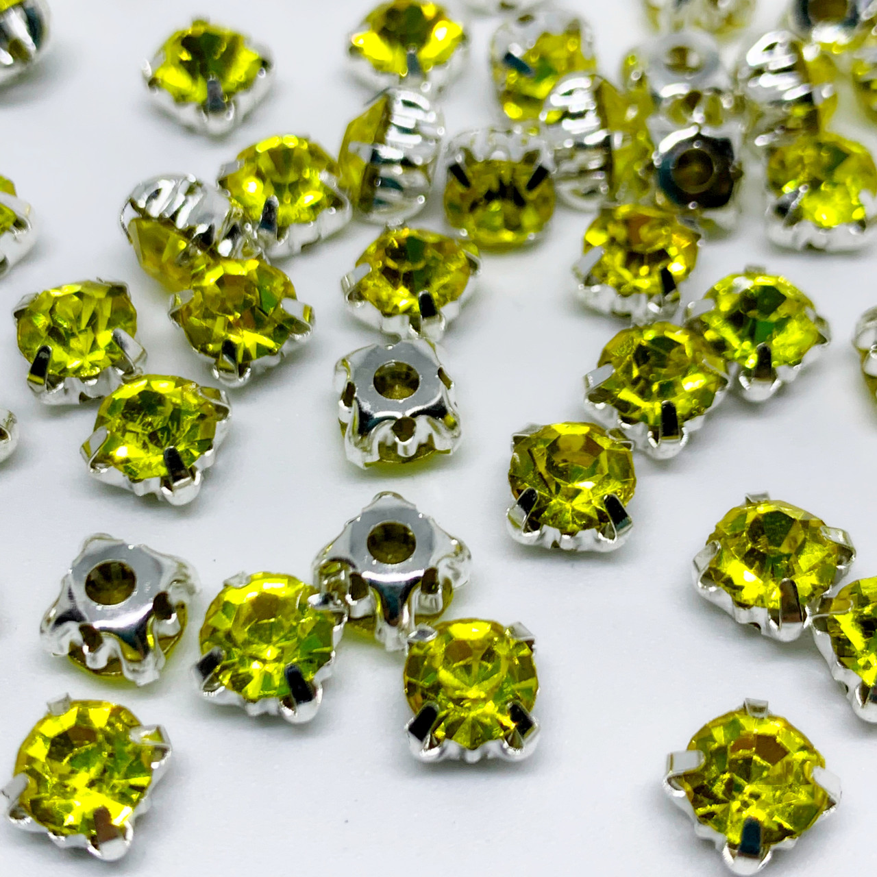 Шатони Citrine в срібних ланцюгах, розмір 5 мм*1 шт.