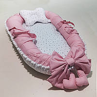Кокон гнездышко для новорожденных с подушкой (6 размеров) Большой