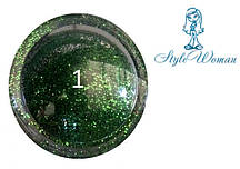 Блискітки для дизайну нігтів No1
