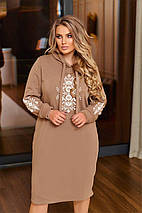 Зимова сукня худи великі розміри, фото 4