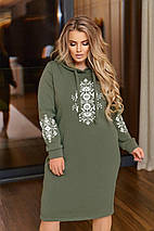 Зимова сукня худи великі розміри, фото 2