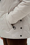 Жіноча демісезонна куртка Софія пряжене молоко, розмір 58, фото 6