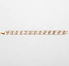 Браслет весільний зі стразами сріблястий металевий, фото 8