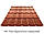 Металочерепиця Ruukki 40 Decorrey Grand ( Рууккі Декоррей) 0.5 мм Crown BT ( Purex), фото 6