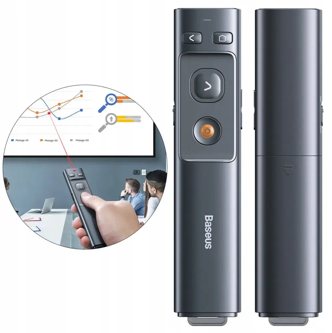 Пульт Baseus Wireless Presenter + лазерная указка для презентаций  PowerPoint (ID#1756542947), цена: 699 ?, купить на Prom.ua