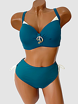 ОПТ Купальник роздільний жіночий Z.Five 068 зелений на 48 50 52 54 56 укр розмір, фото 3