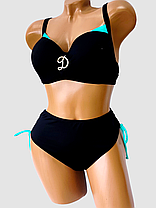 ОПТ Купальник роздільний жіночий Z.Five 068 48-56 чорний на 48 50 52 54 56 укр розмір, фото 3