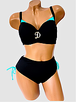 ОПТ Купальник роздільний жіночий Z.Five 068 48-56 чорний на 48 50 52 54 56 укр розмір, фото 3