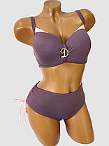 ОПТ Купальник роздільний жіночий Z.Five 068 48-56 коричневий на 48 50 52 54 56 укр розмір, фото 2