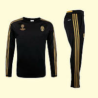 Детский футбольный костюм Ювентус Adidas Black/Gold 125-135 см (1874)