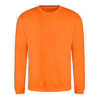 Мужской свитер-реглан утепленный оранжевый