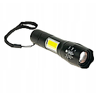 Потужний ручний ліхтарик з USB-зарядкою та ZOOM, BL-29-T6 / Тактичний LED ліхтар на акумуляторі, фото 6