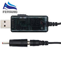 Кабель питания USB DC 9v и 12v FEIYANG кабель переходник для роутера от повербанка Clear (KWS-912V)