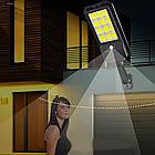 Вуличний прожектор на сонячній батареї + пульт, 2400мАг, IP65, LL-612 / Ліхтар-прожектор на стовп, фото 2