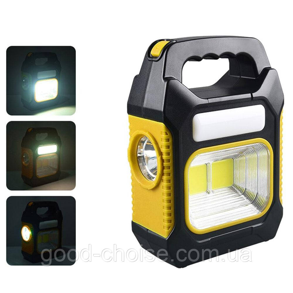 Портативний ліхтар з повербанком JY-978B / Акумуляторний переносний світильник, фото 1