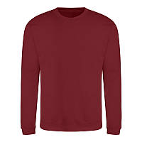 Мужской свитер-реглан утепленный бордовый