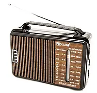 Радиоприемник всеволновой FM 64-108 МГц, AM, SW от сети 220V и батареек 2*R20 радио Golon RX-608