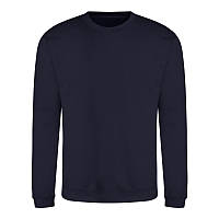 Мужской свитер-реглан утепленный глубокий темно синий