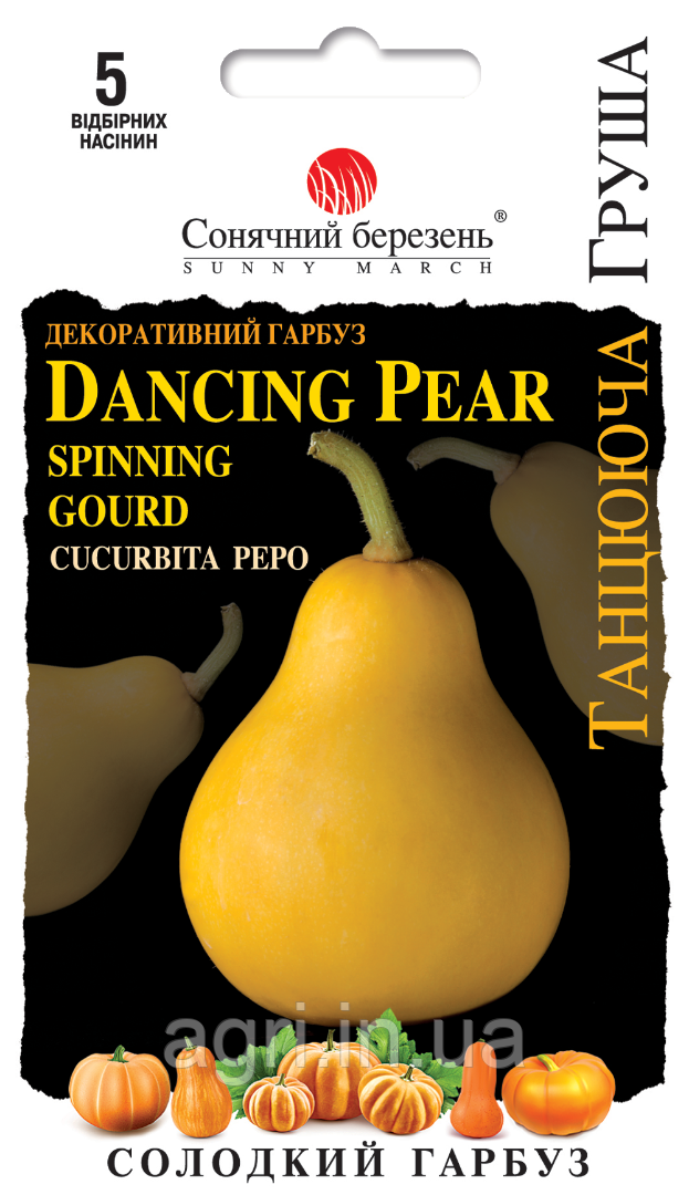 Гарбуз Танцююча груша, 5шт.