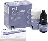 RIVA LC Light Cure А2, Ріва ЛС (фотополімерна) склоіномерний цемент 15г + 7,2мл (SDI)