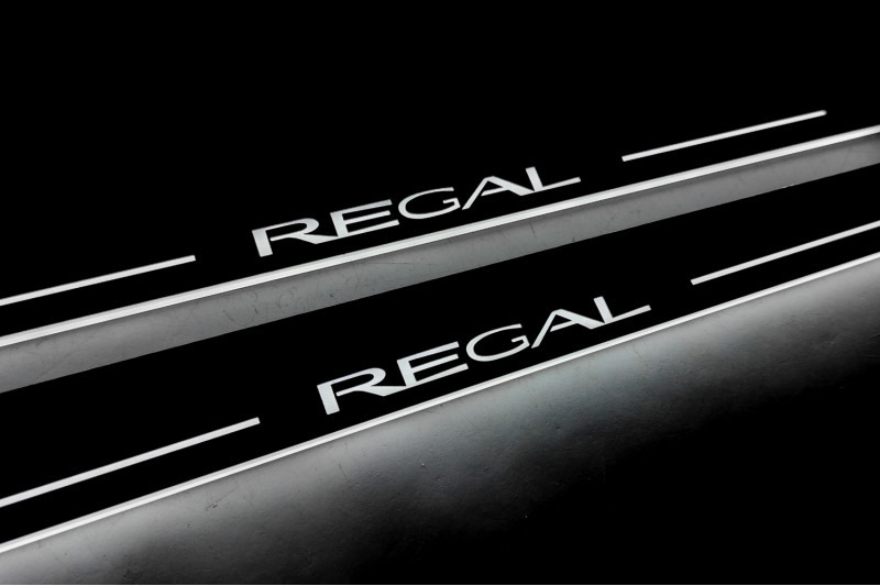 Накладки на пороги з підсвіткою для Buick Regal V (2008-2017), фото 1