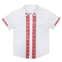 Вишиванка для хлопчика
 Сорочка біла з червоним орнаментом 125-135 см (4100)