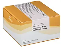 Vitamin B12 Гидроксикобаламин Б 12, 1500 мкг в 1 ампуле) Німеччина Цена за 10 ампул ( упаковка 100 ампул )