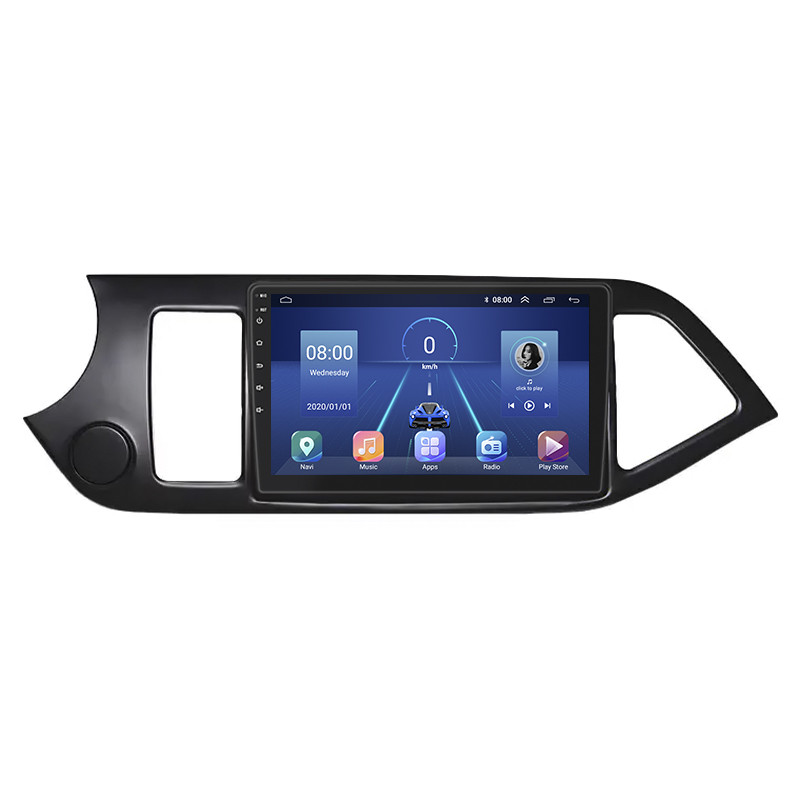 Штатна магнітола Lesko для Kia Picanto II 2011-2015 екран 9" 2/32Gb 4G Wi-Fi GPS Top Кіа Пікато