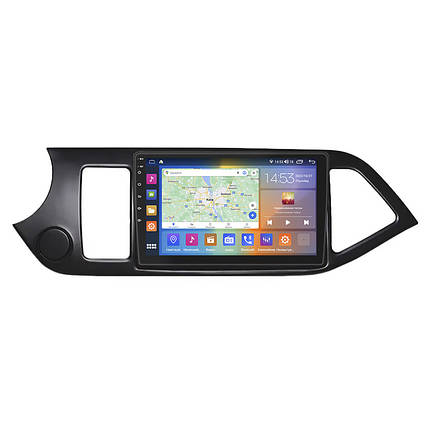 Магнітола Lesko для Kia Picanto II Рестайлінг 2015-2017 IPS 9" 4/64Gb CarPlay 4G Wi-Fi GPS Prime охолодження, фото 1