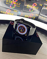 Смарт-годинник Smart Watch GS8 Max silver безрамковий екран (повідомлення, дзвінки, голос виклик), фото 3