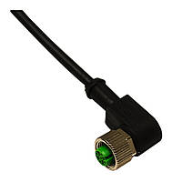 Разъем (коннектор) M12 4-pin, угловой, 5m PVC-кабель, CD12M/0B-050C1 M.D.Micro Detectors