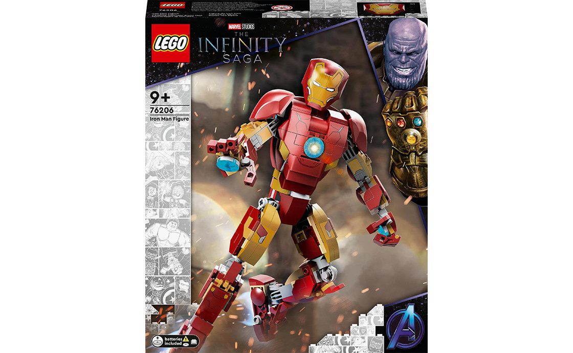 LEGO Super Heroes Marvel Фігурка Залізної людини 381 деталь (76206), фото 1