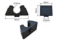 Резиновый вкладыш каркаса Ø35мм