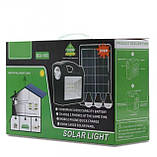 Ліхтар GDTimes GD-103 Power Bank прожектор із сонячною панеллю, 3 лампочками., фото 8