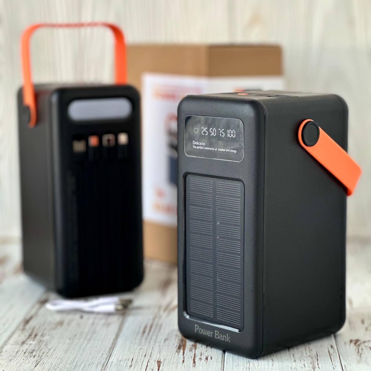 Power Bank на Солнечной Батареи 100000 MAh C 4 Кабелями (Реальная ...