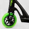 Труковий самокат салатовий Best Scooter FEAR SCS система пеги алюмінієвий диск та дека колеса PU 115 мм, фото 9