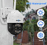 Купольна IP-камера Hiseeu WHD714 з 8-кратним оптичним зумом і 4-кратним цифровим 2 об'єктива по 4 МП, фото 7