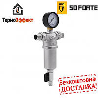 SD FORTE Фільтр для води самопромивний латунний 1/2 SF127W15