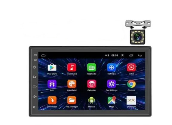 Магнітола автомобільна 2-Din із сенсорним екраном 7" Podofo V2Pro Android 9.1/GPS/Bluetooth/Wi-Fi, 2/32 Гб